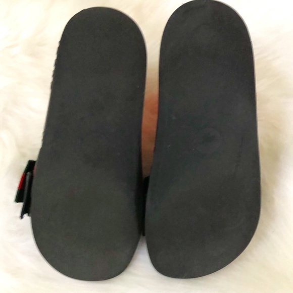 Gucci Women's Satin Web Sylvie Bow Slides Sz 36 - Picture 10 of 13